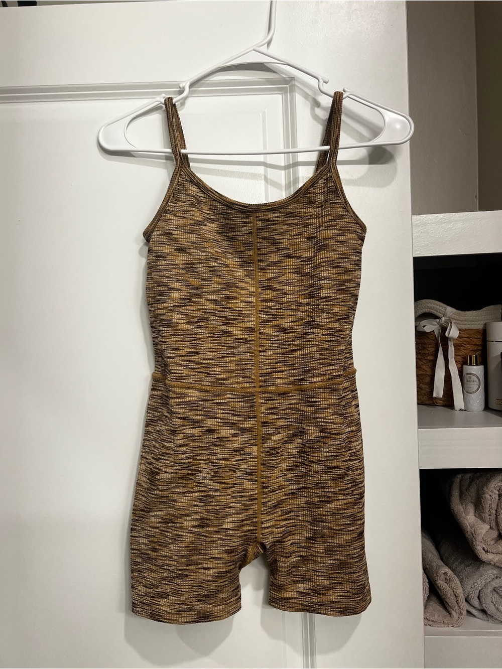 Target Brown Marled Knit Romper
